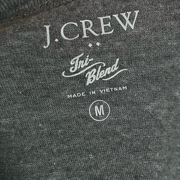 J. Crew • Men’s Triblend Grey Long Sleeve Tee Shirt - Picture 5 of 5